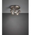 BARCELONA ceiling lamp in steel 3 bulbs