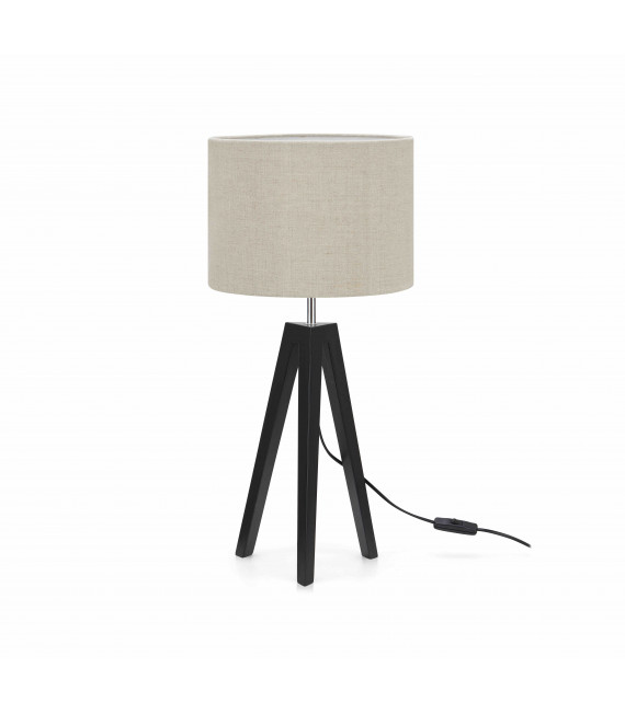 Lámpara de mesa LUNDEN Negro 1 bombilla