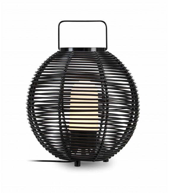 SAGE schwarze Gartentischlampe 1 Glühbirne