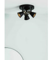 ALTON ceiling light black 3 bulbs