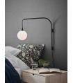BUDDY black wall light 1 bulb
