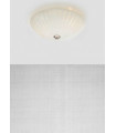 CUT 35 ceiling light in steel 2 bulbs