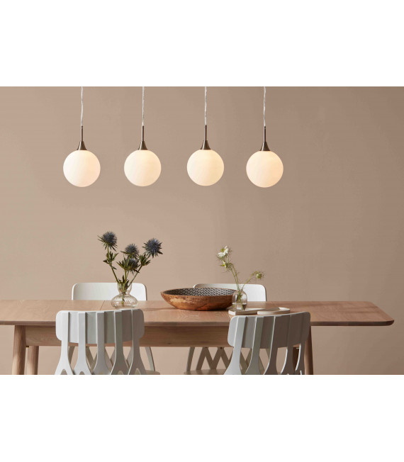 Plafonnier QUATTRO en acier 4 ampoules