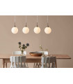Plafonnier QUATTRO en acier 4 ampoules