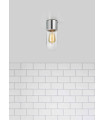ZEN chrome bathroom ceiling light 1 bulb