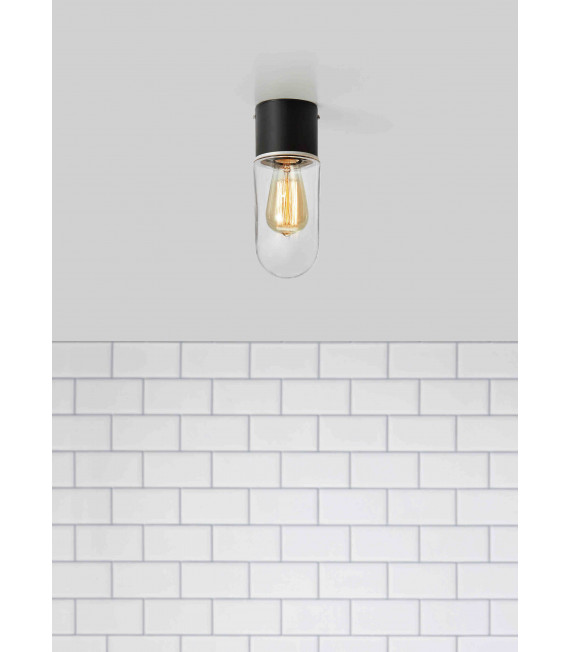 Plafonnier de salle de bains ZEN Noir 1 ampoule
