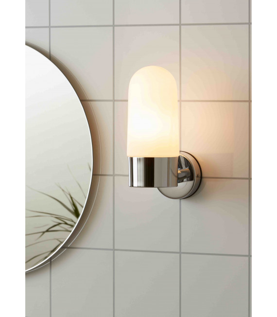 ZEN Chrom Badezimmer Wandleuchte 1 Glühbirne