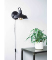 GRIMSBY Black wall light 1 bulb