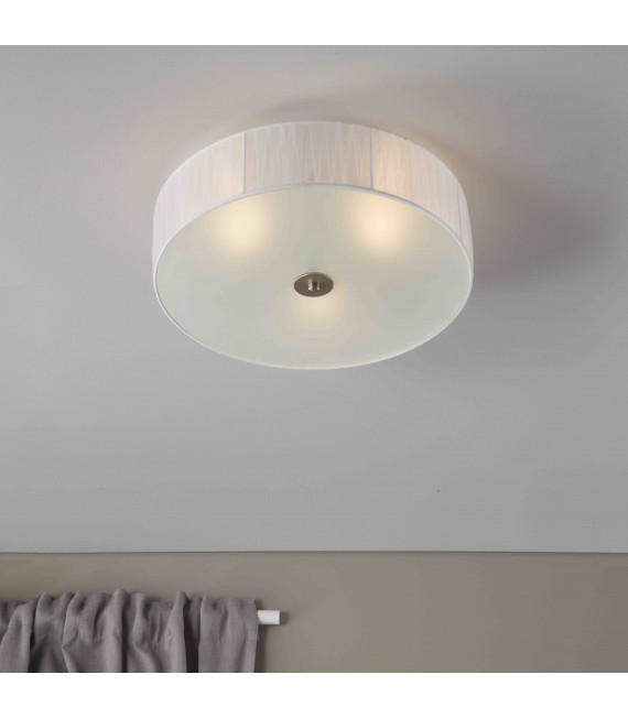 Plafonnier BYSKE Blanc 3 ampoules