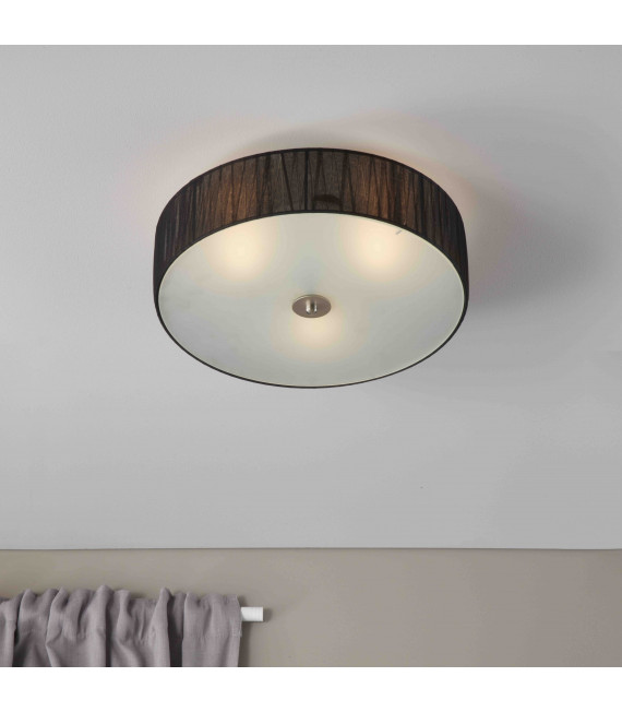 Lampada da soffitto BYSKE nera a 3 lampadine
