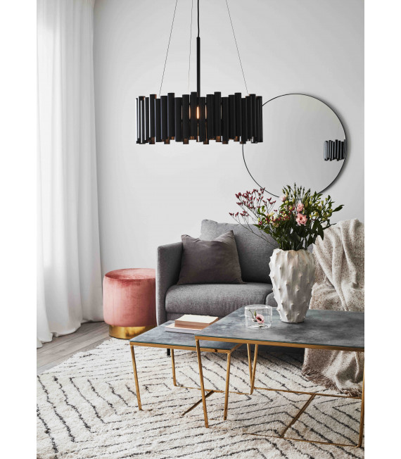 LEVEL ceiling light black 3 bulbs