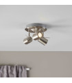 HYSSNA LED ceiling light in steel 3 bulbs