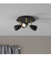 CIRO ceiling light black 3 bulbs
