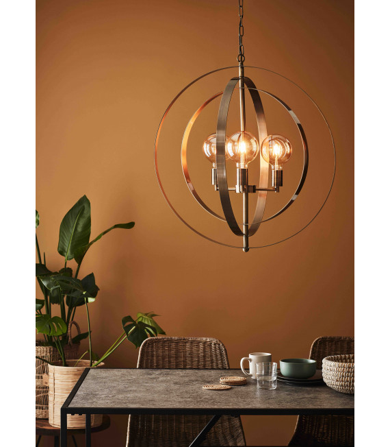 Plafonnier ORBIT antique 3 ampoules