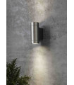 Applique murale de jardin PIPE en alumium 2 ampoules