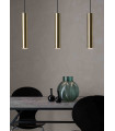 Ceiling light RUBEN Golden 3 bulbs