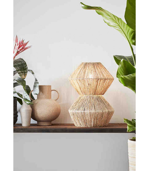 STRAW weiße Tischlampe 1 Glühbirne