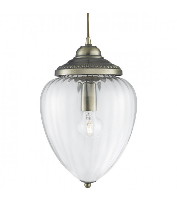 plafonnier ventilateur vintage 2 ampoules e27 max 60w brun patiné