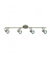plafonnier ventilateur vintage 2 ampoules e27 max 60w brun patiné