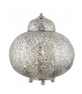 Marokkanische Lampe in Satin Silber