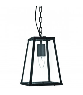 Voyager 18 cm Pendelleuchte, schwarz, aus Glas